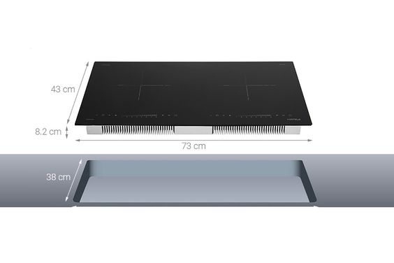 Bếp điện từ đôi lắp âm Hafele HC-I2732A nhỏ gọn